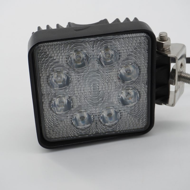 4" Square 8-Diode Flood Beam Work Light