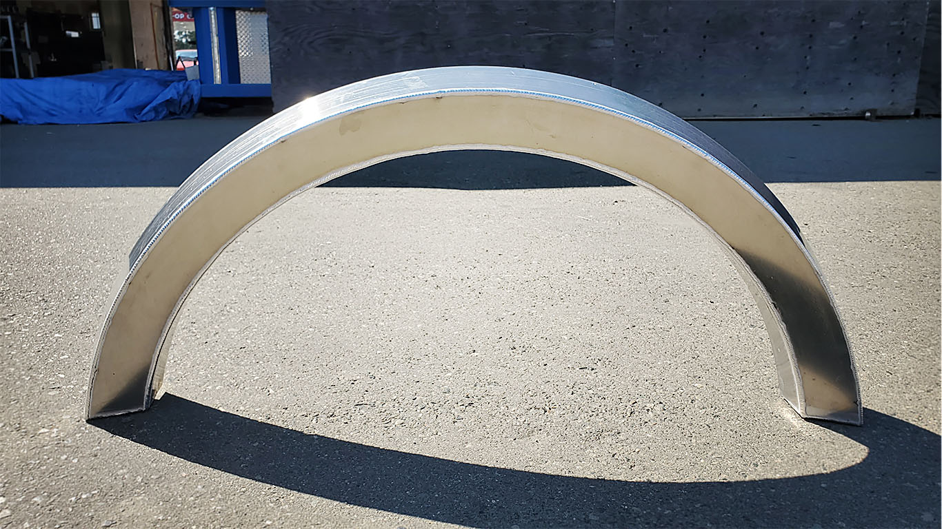 Bare Concave Round Fender Flare