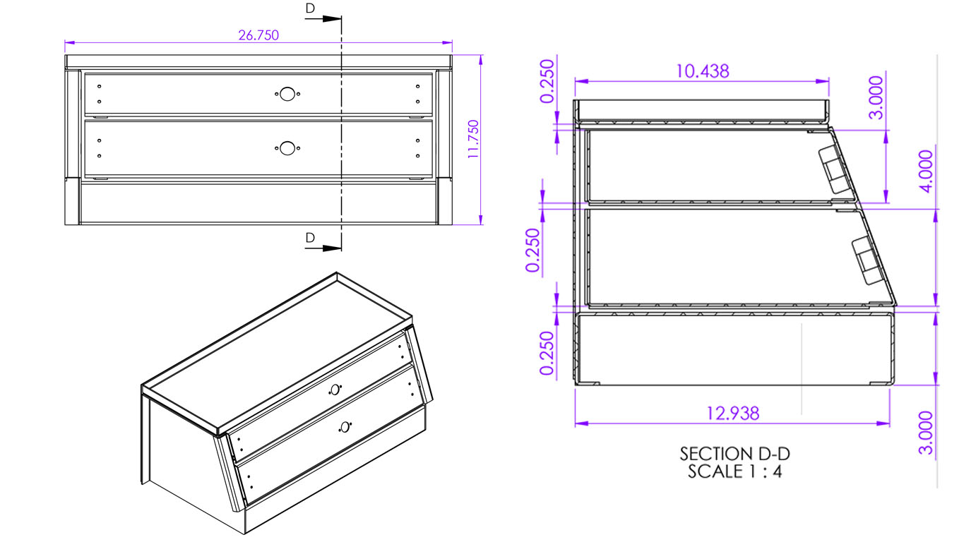 Tapered Two-Drawer Pack - Image 9