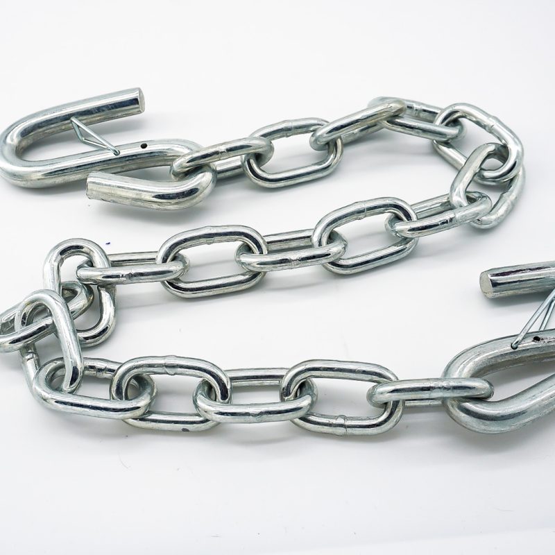Secure Chain - Dual Hook - Silver - (Up to 3,500lbs GVW)