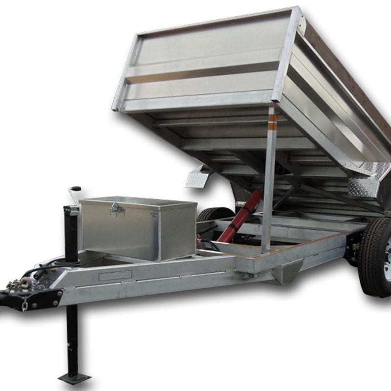 5'x10' 5200lbs GVW Dumping Utility Trailer w/Ram