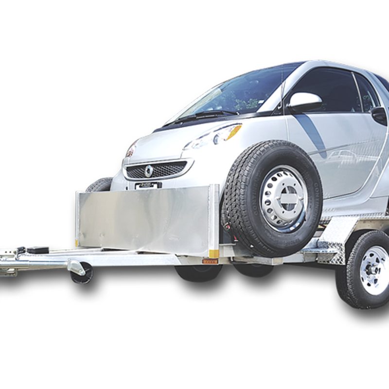 5.5'x10' 3000lbs GVW Smart Car Trailer w/slide-in ramps